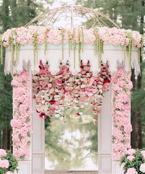 Redefining Pretty In Pink With Images Wedding Arch Ceremony