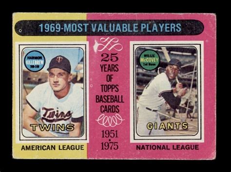 Topps Mvp Harmon Killebrew Willie Mccovey Hof Low Grade Ebay