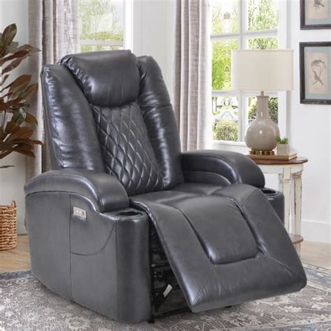 High Quality Pu Leather Lounge Chair Power Motion Recliner With Usb
