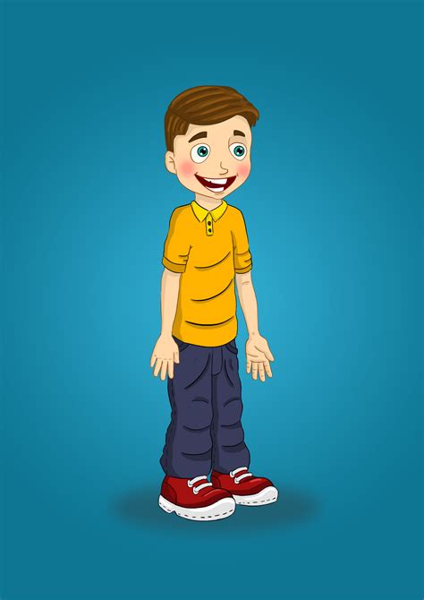 Mojtaba Rastakhiz 2d Hero Boy Character Design