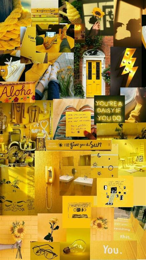 Aesthetic Yellow Moodboard Aesthetics Aestheticyellow Yellow