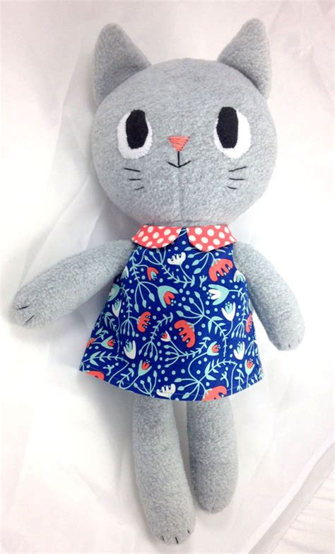 Kitty Kitten Cat Rag Doll Sewing Pattern Soft Toy Plushie Etsy