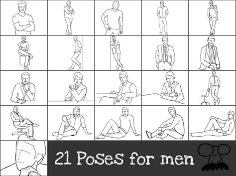 21 Poses For Men I Took These Pics And Turned Them Into A Collage So I