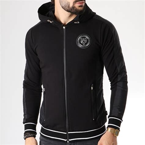 Check spelling or type a new query. Philipp Plein Sport - Sweat Zippé Capuche Iker Noir ...