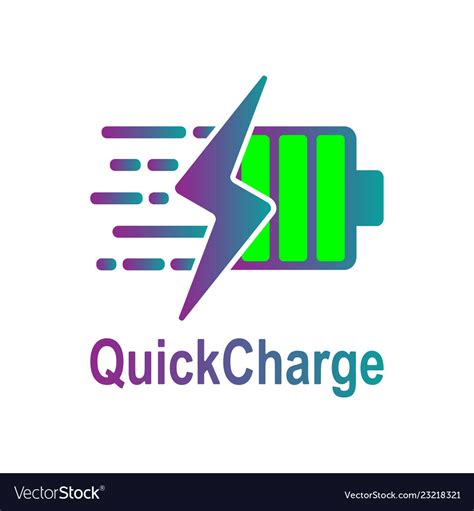 Battery Charging Icon Quick And Fast Royalty Free Vector