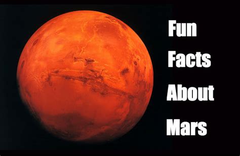 Facts About Mars The Red Planet Nutshell School