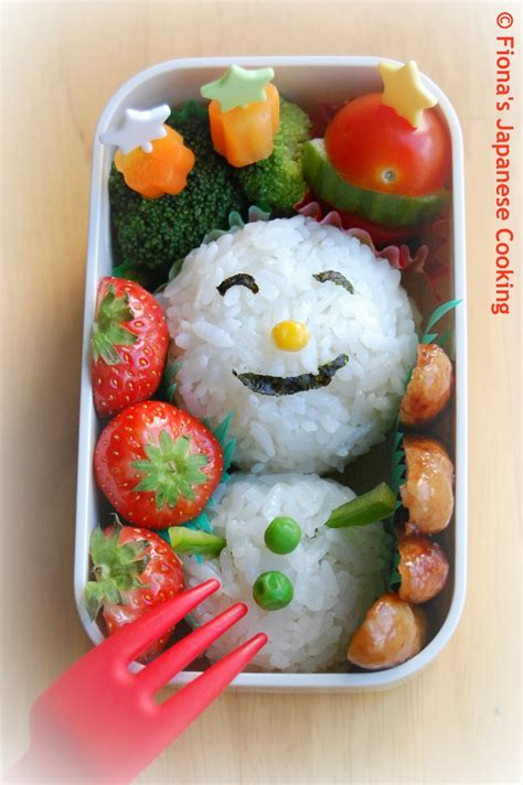 Fionas Japanese Cooking Christmas Themed Bento Box Lunch Ideas