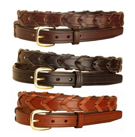 Tory Leather 34 Laced Leather Belt Leather Belt Made In The Usa At