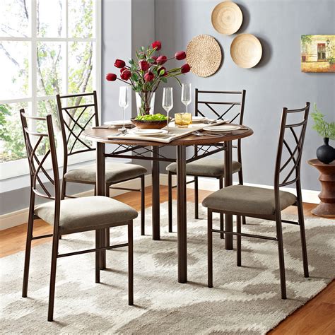 Metal dining table and chairs ukfcu rewards. Essential Home Santiago 5 pc. Drop Leaf Dining Set | Shop ...