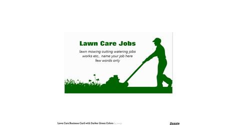 Lawn Mowing Business Cards Landscaping Lawn Care Mower Business Card