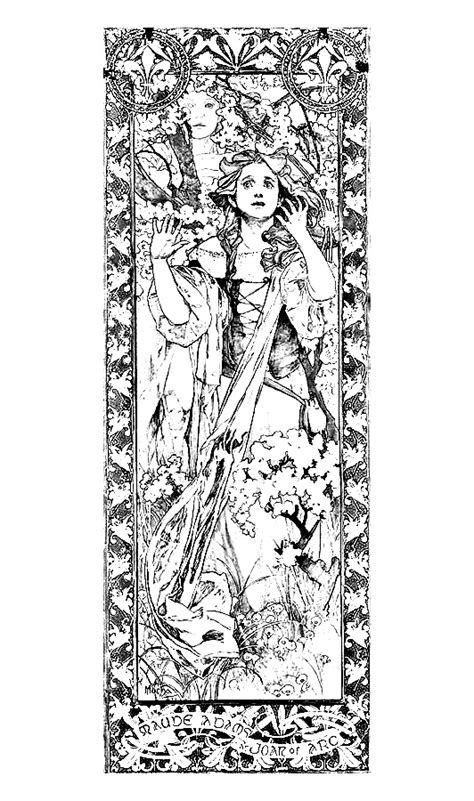 Facebook is showing information to help you better understand the purpose of a page. Maude adams jeanne d arc alfons mucha - Art Nouveau Adult ...