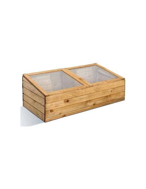 Maybe you would like to learn more about one of these? Mini serre adossable en bois avec deux couvercles