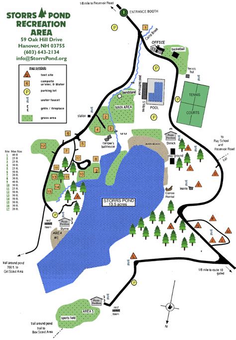 Area Map Storrs Pond Recreation Area