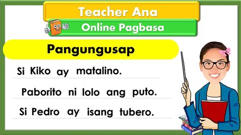 Pagsasanay Sa Pagbasa Ng Mga Pangungusap Filipino Kinder Grade Hot