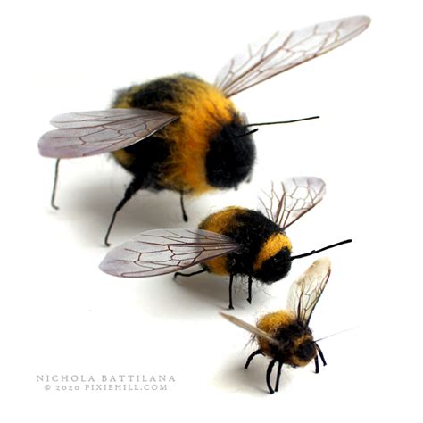 Pixie Hill Woolly Bumble Bee Wings