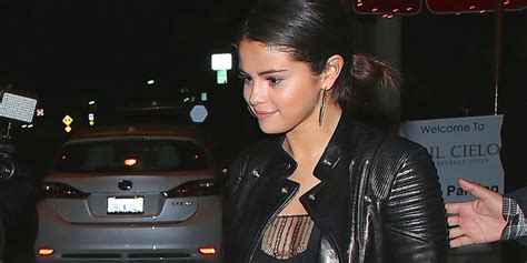 Selena Gomez Rocks See Through Blouse On Lovely Night Out