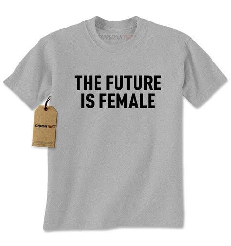 The Future Is Female Feminism Black Print Mens T Shirt New Design