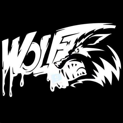 Sign Ever Angry Wolf For Car Sticker Decals For Car And Sides Auto Hood