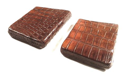 Antique Victorian Genuine Crocodile Leather Cigar Case C1880 391000 Uk