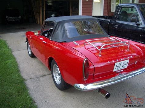 1966 Sunbeam Alpine Series 5 V 1725 Cc Ragtop Red Convertible Rootes Group