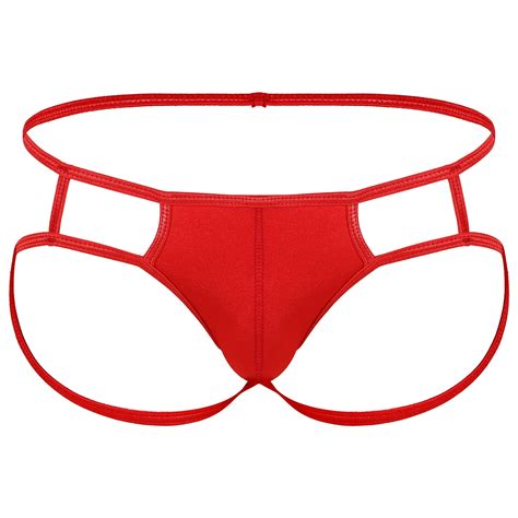Lingerie Sexy Open Butt Underwear For Mens G String Thong Bikini Briefs Erotic Gay Panties T