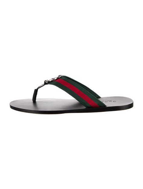 Gucci Web Accent Sandals Black Sandals Shoes Guc736960 The Realreal