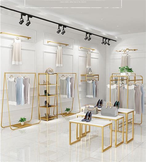 2021 Light Luxury Clothing Display Rack Clothing Store Clothes Rack