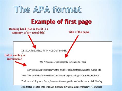 The Apa Format Title Page This Is What