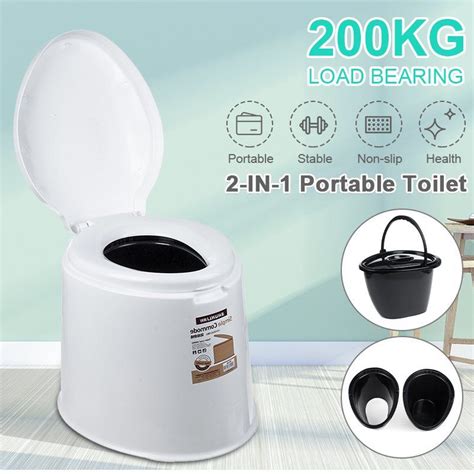 Portable Travel Toilet Folding Potty W Detachable Bucket For Camping