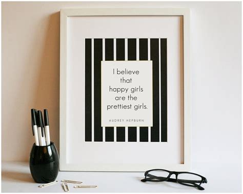 Items Similar To Happy Girls Audrey Hepburn Print On Etsy