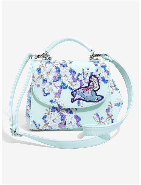 Loungefly Disney Alice In Wonderland Alice And Dinah Floral Sequin