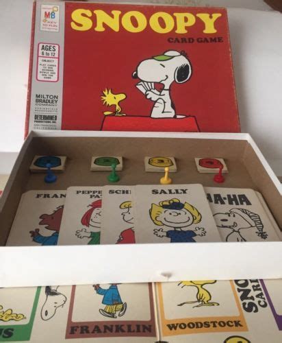 Whether you're a fan of the comic strip, the tv specials, or the 2015 movie, peanuts is an american classic. $35 Vintage-Peanuts-Snoopy-Card-Game-Board-Game-Milton-Bradley | Vintage board games, Board ...