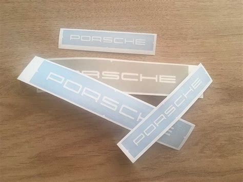 Porsche Brake Caliper Decals. High Temperature Vinyl And Glue. Various