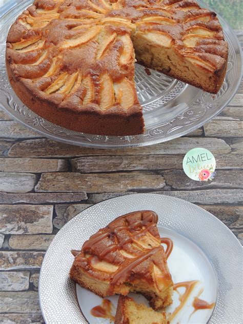 Gâteau léger aux pommes et yaourt Amel Délices