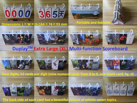 Duplay Multi Function Mini Scoreboard Extra Large Size Free Shipping