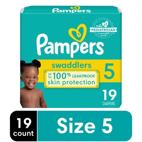 Pampers Swaddlers Baby Diapers Size 5 27 Lbs 19 Count Kroger