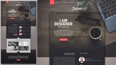 Photoshop Website Design Tutorial Stylish Portfolio With Grain