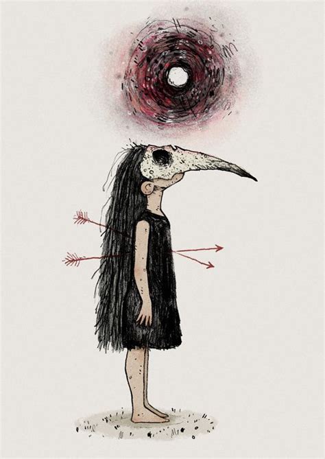 Umbral — Illustration Creepy Paintings Dark Art Drawings Creepy