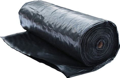 Plastic Sheeting Roll 6 Mil 10x100 Black Polyethylene