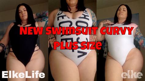 Review New One Piece Sexy Curvy Plus Size Swimsuit Summer Elke Youtube