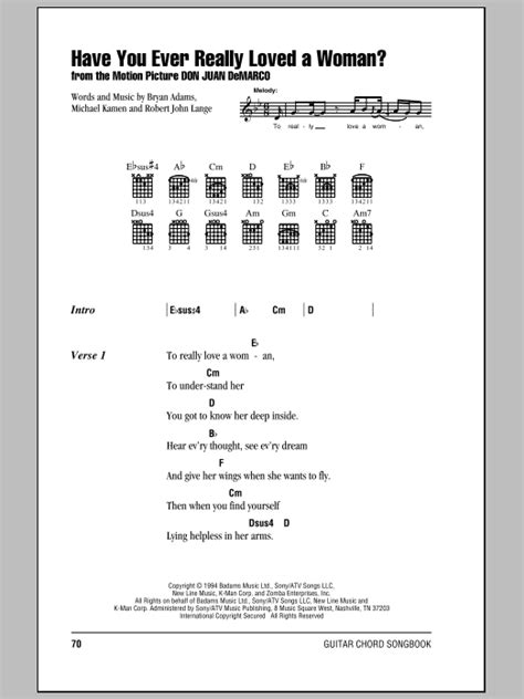 have you ever really loved a woman by bryan adams guitar chords lyrics guitar instructor