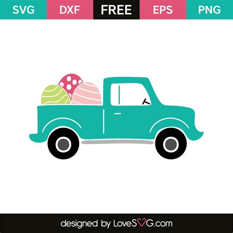 Easter Truck - Lovesvg.com