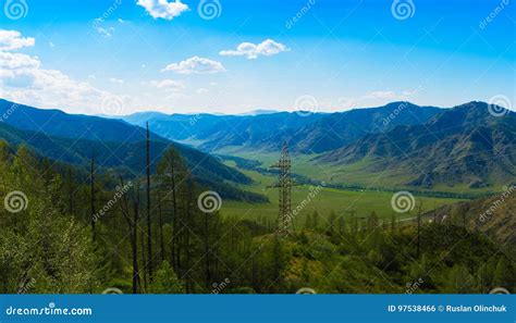 Mountain Pass Chike Taman Stock Photo Image Of Picturesque 97538466