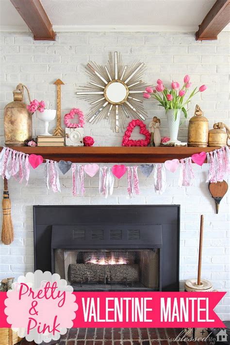 30 beautiful valentine s day mantel decoration ideas 2023