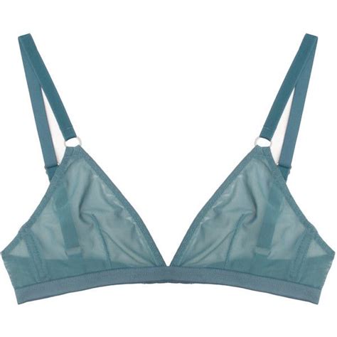 The Nude Label The Turquoise Sheer Bra Aud Found On Polyvore