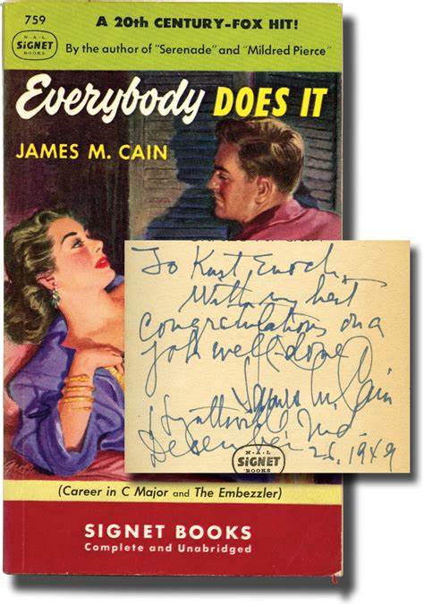 Everybody Does It James M Cain