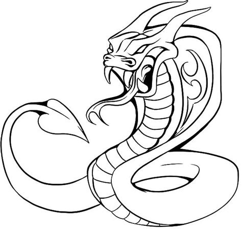 Ninjago, the masters of spinjitzu, revolves around the he is a green colored snake with black hands. King Cobra Coloring Pages | Coloring pages, King cobra, Color