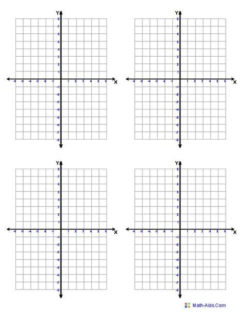 Graph Paper Printable Math Graph Paper Free Printable Coordinate