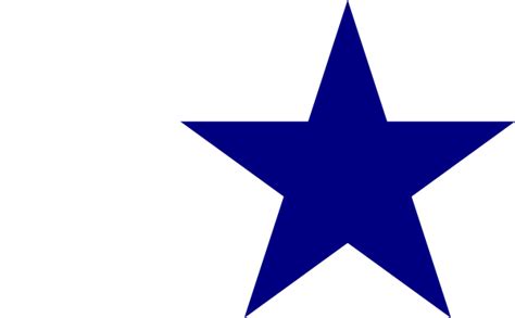 Solid Blue Star Clip Art At Vector Clip Art Online Royalty