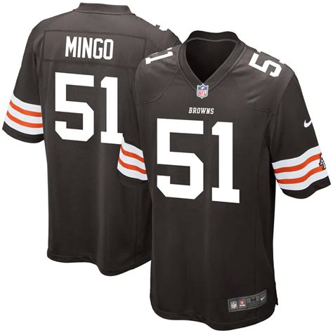 Jersey numbers are how we identify players, or even refer to them. Nike Barkevious Mingo Cleveland Browns Historic Logo Brown ...
